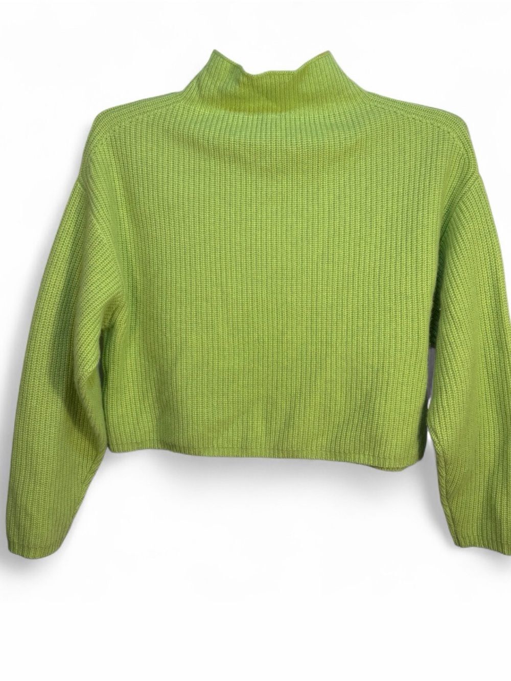 ANTHROPOLOGIE Women’s The Enza Ribbed Cashmere Sweater Crop Long-Sleeve Size XS - Picture 12 of 12